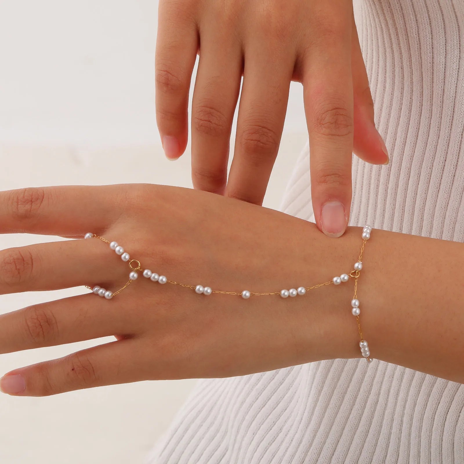 Vintage Beaded Chain Bracelet