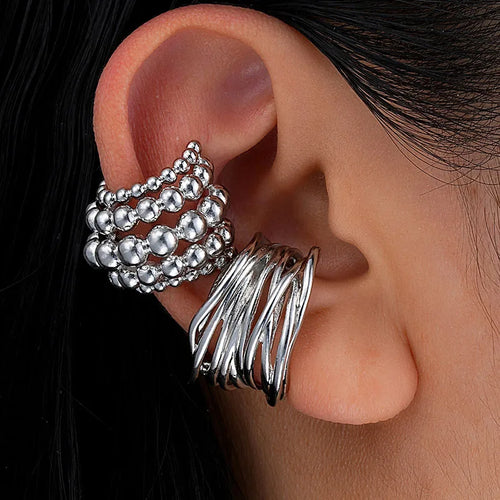 Wide Clip-On Earrings Set