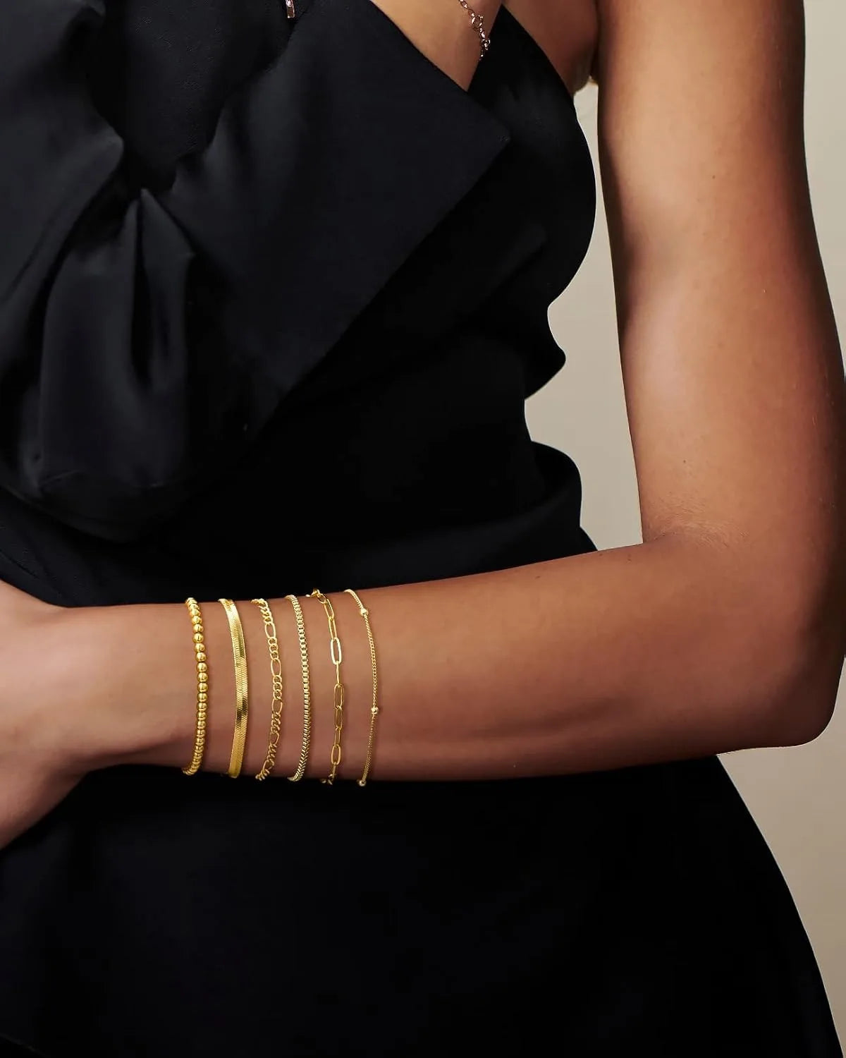 Gold Stackable Bracelets