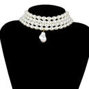 Irregular Pearl Choker Necklace