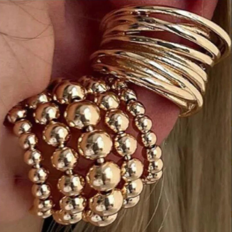 Wide Clip-On Earrings Set