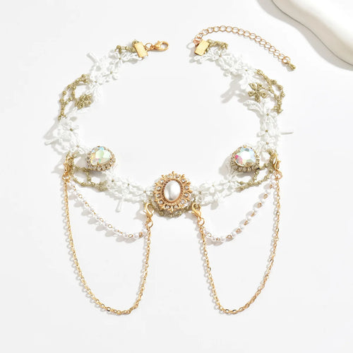 Lolita Lace Pearl Necklace
