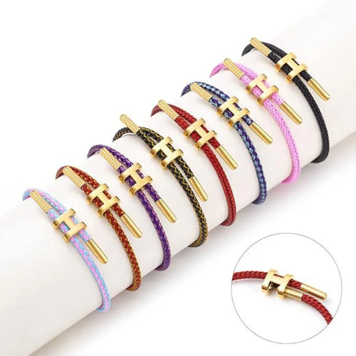 Adjustable Gold Charm Bracelet