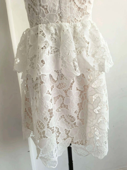 Embroidery Lace Party Dress