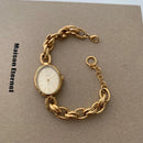 Braided Gold Watch Bracelet