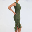 Tie-Dye Bodycon Maxi Dress