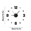 Creative Frameless DIY Wall Clock Home Office Wall Decoration Silent Clock Living Room Decor