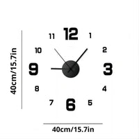 Creative Frameless DIY Wall Clock Home Office Wall Decoration Silent Clock Living Room Decor