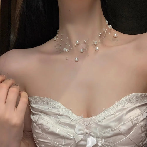 Multi-Layer Pearl Necklace