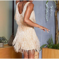 SparkleSway Tassel Dress