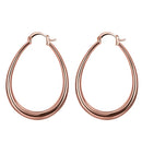 Oval Gold Silver Earrings