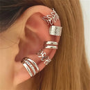 Elegant Silver Ear Cuffs