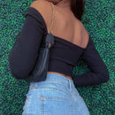 GlowLine V-Neck Crop