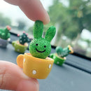 Resin Succulent Cactus Mini Green Plant Set of 4 for Office Home Living Room Crafts Eye Catching Short Length Figurines