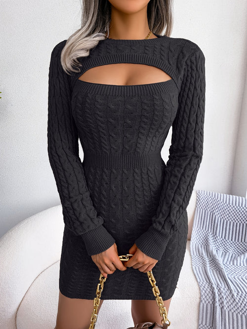 LuxeRib Keyhole Dress