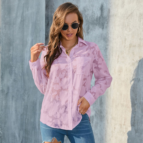 BreezeBliss Sheer Shirt