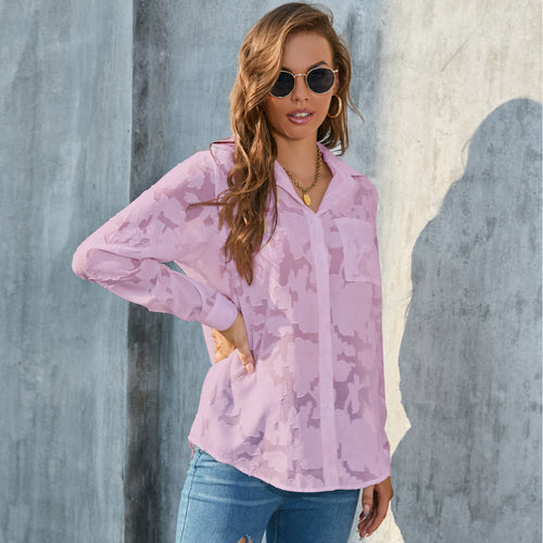 BreezeBliss Sheer Shirt