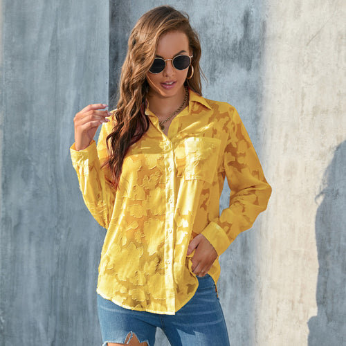 BreezeBliss Sheer Shirt