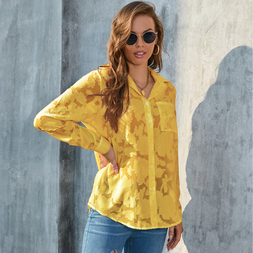 BreezeBliss Sheer Shirt
