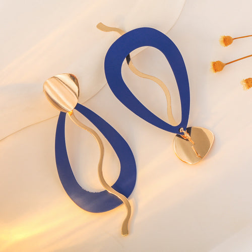 WaveCrest Drop Earrings